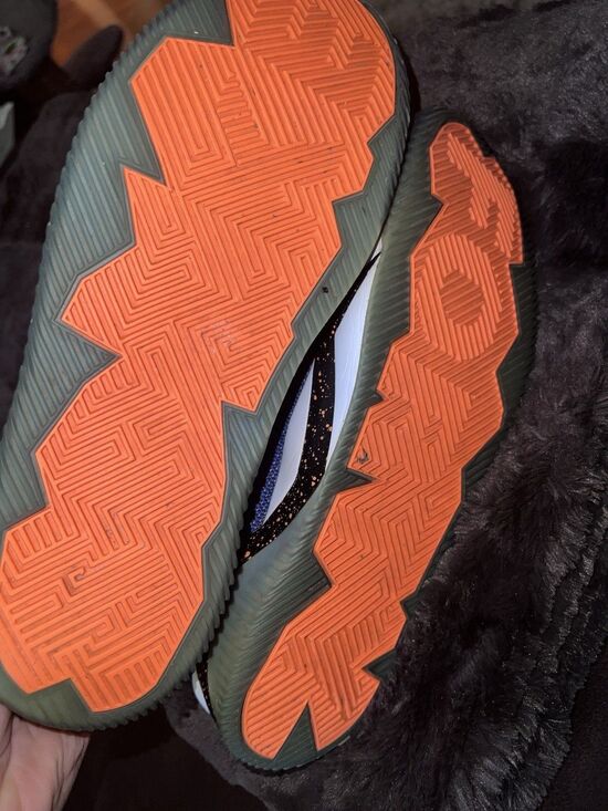 nike air jordan spike forty pe Sneakers mens Sz 12 Knicks Blue Orange High Top main image 11